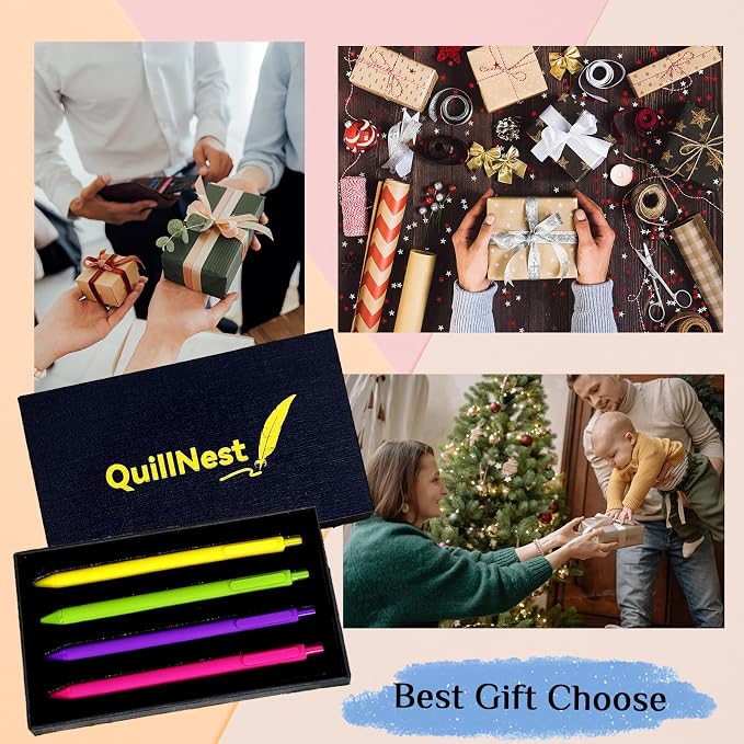 Surgery Recovery Gifts Ballpoint Pen Set of 4 Get Well Soon Gift for Women Men After Surgery Presents for Sick Friends Chemo Breast Cancer Survivor Hysterectomy Feel Better Christmas Self Care Gift