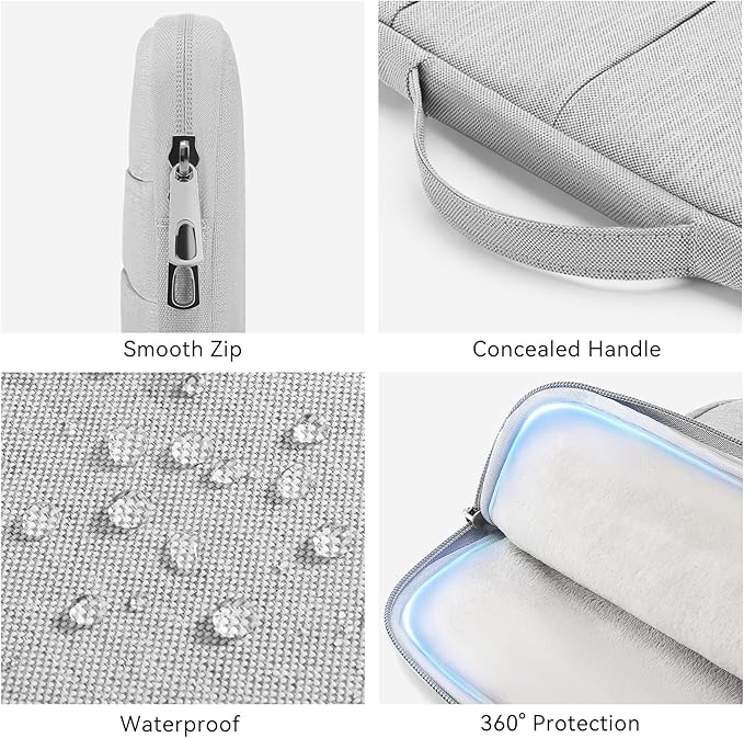 Omnpak for 13.6 inch MacBook Air Case Sleeve Compatible with 13 inch New MacBook Air M5/MacBook Neo A18 Pro, 13-14" MacBook Air/Pro M5/M4/M3/M2/M1, Water Repellent Laptop Case with Handle