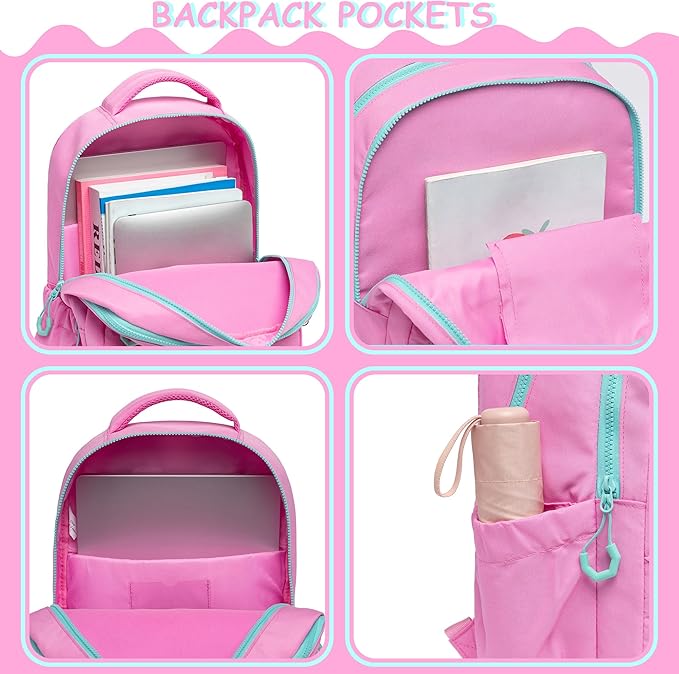 Cute Backpack for Girls Aesthetic Backpack School Backpack for Girls Backpack with Lunch Box Back to School Supplies