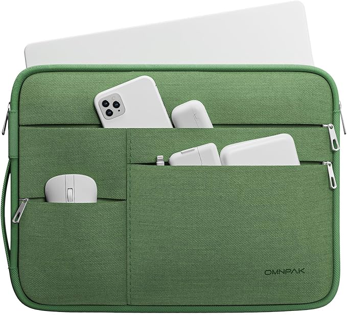 Omnpak for 13.6 inch MacBook Air Case Sleeve Compatible with 13 inch New MacBook Air M5/MacBook Neo A18 Pro, 13-14" MacBook Air/Pro M5/M4/M3/M2/M1, Water Repellent Laptop Case with Handle