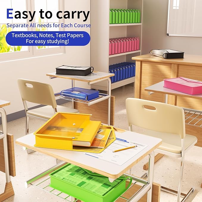 3 Pack Plastic Expanding File Folder, Transparent envelopes with Snap Closure, Fit Legal/B4 Size for School/Office/Home/Hospital, No Dividers, Large Capacity-3 Colors