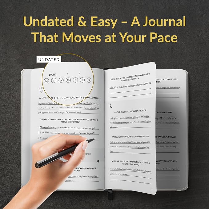 Foundations of Self Mastery Journal – Guided Daily Planner for Men & Women | Goal Setting, Gratitude, Manifestation, Affirmation, Reflection, Mindfulness, Productivity & Personal Growth (Cream)