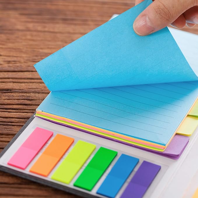 Mr. Pen- Sticky Notes Set, 2 Sets, 820 Pack, Ruled | Dotted & Blank Notes with 150 Index Tabs, Divider Sticky Pads for Bible Study, Office, School, Planning