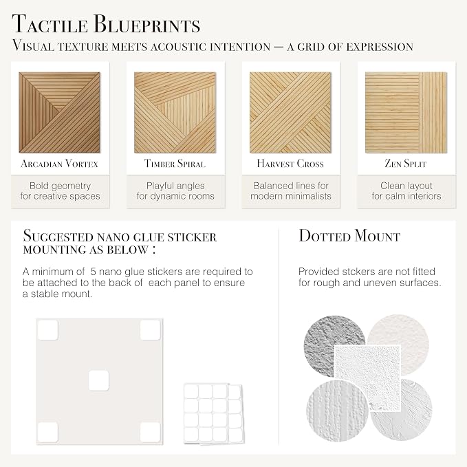 Soon Global Acoustical Wall Panels, 6-Piece 23.62 X 23.62 Inches Art Acoustic Panels, Decorative Acoustic Panels, Acoustic Wall Panels, Sound Absorbing Wall Art, Harvest Cross