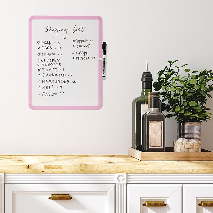 Mr. Pen- Dry Erase Board, 14” x 11” with a Black Dry Erase Marker, Small Mini White Board for Students
