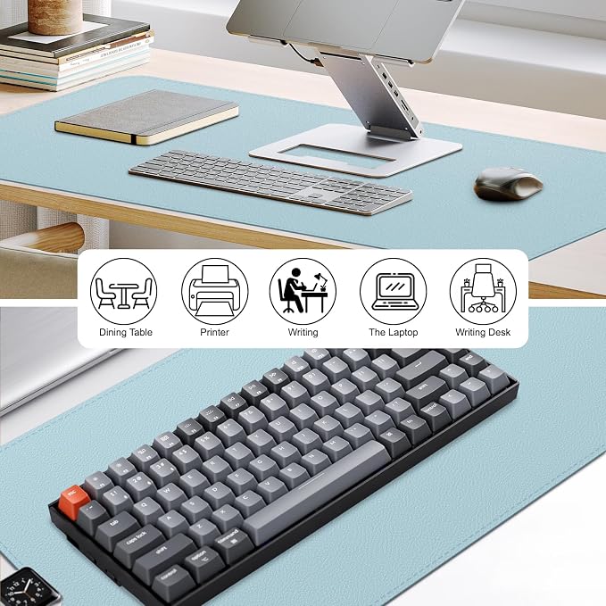 Leather Desk Mat, Desk Pad for Keyboard and Mouse Large Mouse Pads for Desk | Waterproof Desk Mat, Desk Matt for Desktop, Laptop Blotter, Keyboard Pad, Large Mouse Pad, Desk Essentials