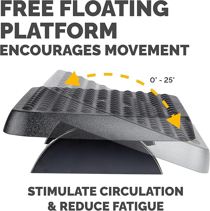 Fellowes 48121 Standard Foot Rest, Graphite (Pack of 2)