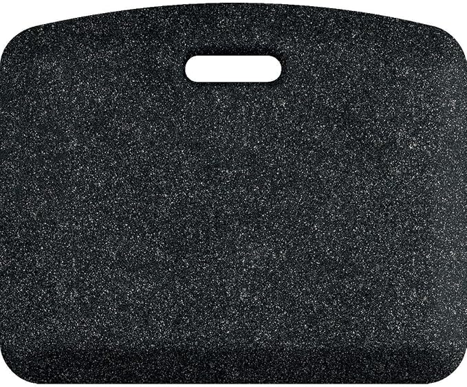 WellnessMats Mobile 23" L x 19" W x 1" Th Collection Anti-Fatigue Floor Mat, Polyurethane – Ergonomic Support Pad for Home, Kitchen, Garage, Office Standing Desk – Water Resistant - Made in USA