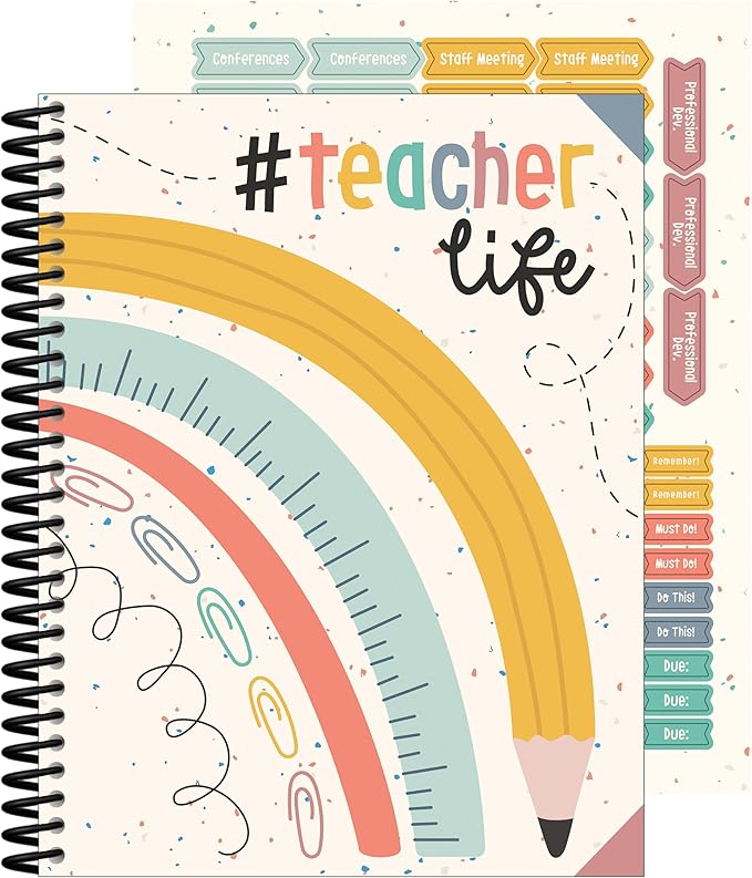 Carson Dellosa We Belong Teacher Planner 2026-2027, Undated 8" x 11" Lesson Plan Book with Stickers, Class Schedule, Weekly Calendar, Classroom Must Haves, Homeschool Essentials, Classroom Must Haves