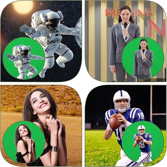 10X12ft Green Screen Backdrop for Photography | Chromakey Polyester Foldable Greenscreen Background,Green Screen Fabric for Streaming, Photography,Video Editing, Podcasting