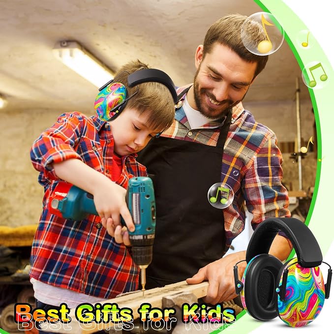 Amylove 12 Pcs Kids Ear Protection Noise Cancelling Headphones Ear Muffs Bulk 27db Adult Noise Reduction Hearing Earmuff(Universal Fit (kids & Adults),Colorful Style)