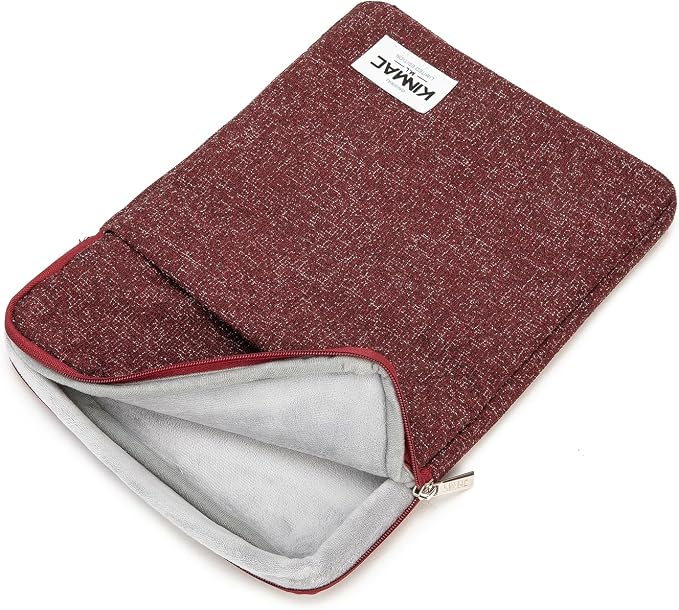 Kinmac 360° Protective Vertical Laptop Sleeve Case Cover Bag (Snow Wine, 12.5 inch-13.3 inch)