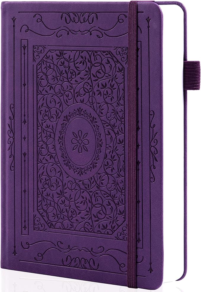 TIEFOSSI Dotted Journal Notebook, 160gsm 256 Numbered Thick Paper, A5 Hardcover Dotted Grid Diary for Women Men Work Writing, Journaling, Drawing, 5.8 x 8.3 in
