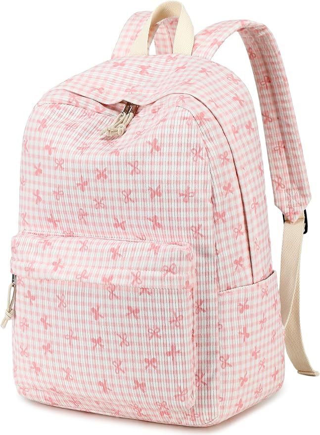 LEDAOU Kids Backpack for Girls Backpacks with Lunch Box, Lightweight Bookbag Set Elementary Middle School Back pack for 8-14