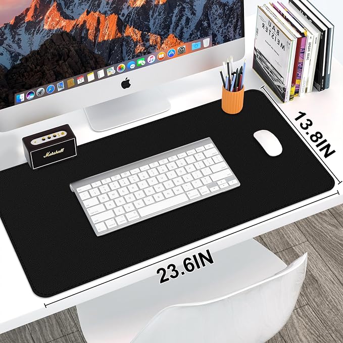 Leather Desk Mat, Desk Pad for Keyboard and Mouse Large Mouse Pads for Desk | Waterproof Desk Mat, Desk Matt for Desktop, Laptop Blotter, Keyboard Pad, Large Mouse Pad, Desk Essentials