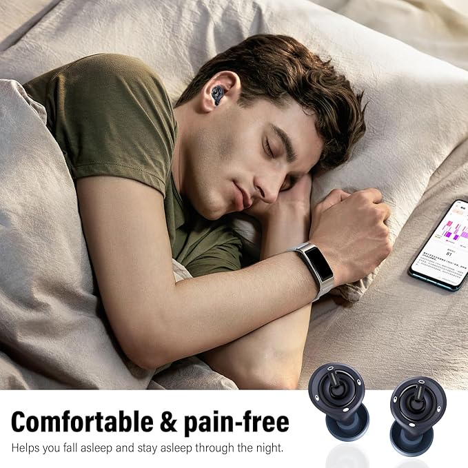 Ear Plugs for Sleeping Noise Cancelling, EarPlugs for Noise Reduction 35dB with 6 Ear Tips, Reusable Noise Cancelling Ear Plugs, Silicone Hearing Protection Earplugs for Snoring/Study, Deep Blue