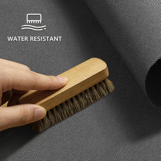 Waterproof Canvas Fabric by The Yard 58inch 600D Upholstery Material Polyester Fabric Outdoor Water Resistant Fabric for Sewing Chair Patio Cushion Purse Bag Interior, 10 Yard Grey