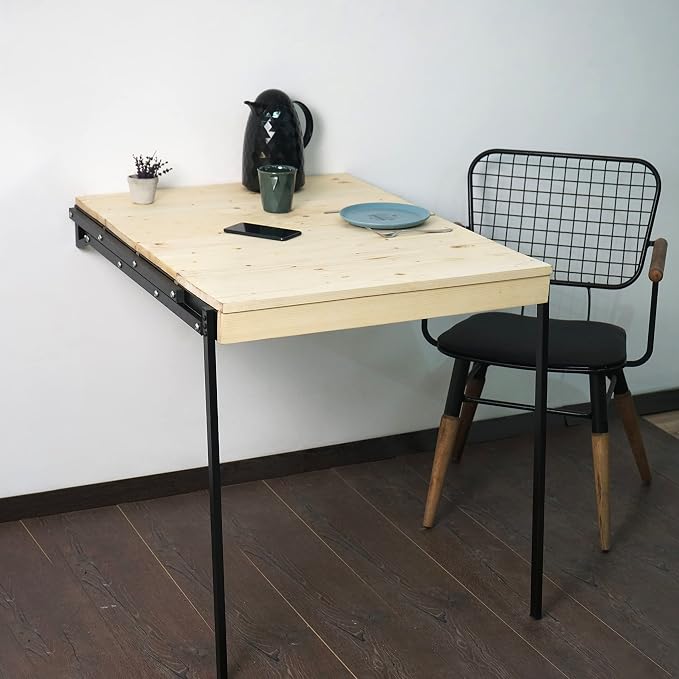 Ultimate Premium Products Murphy Folding Table | Wall Mounted Table Dining Table | Multifunctional Desk & Shelf | Storage Shelf | Small Space Desk