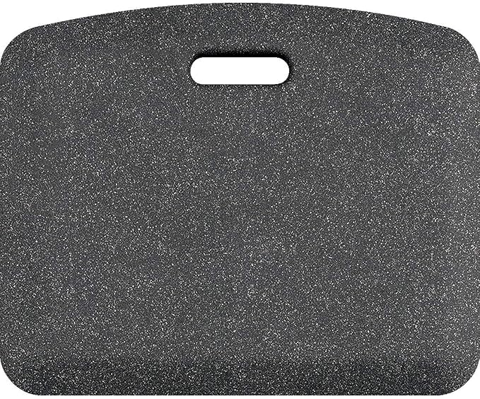 WellnessMats Mobile 23" L x 19" W x 1" Th Collection Anti-Fatigue Floor Mat, Polyurethane – Ergonomic Support Pad for Home, Kitchen, Garage, Office Standing Desk – Water Resistant - Made in USA
