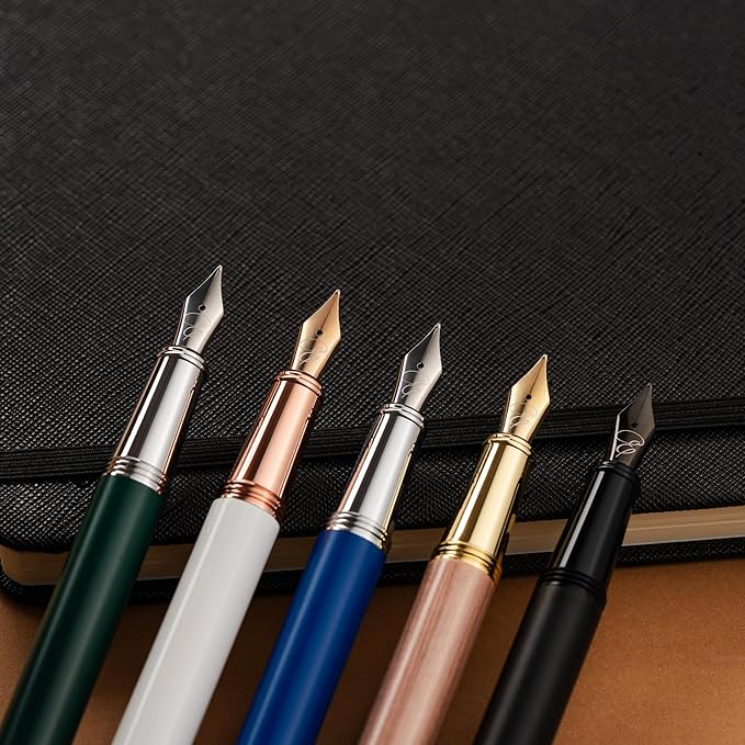 Ellington Pens Pocket Size Fountain Pen – Luxury Travel Calligraphy Pen | Premium Executive Writing Tool | Includes 1 Ink Cartridge, 3 Converters & Gift Box