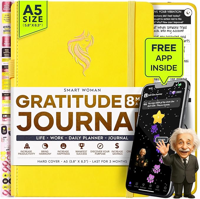 90-Day Goal Planner with Daily Journal, Gratitude & Habit Tracker | Daily Planner, Productivity, Time blocking, Manifestation & Affirmations with Vision Board, Gratitude Journal for Women & Men
