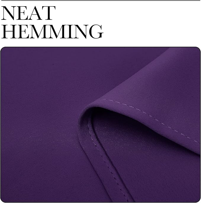 NICETOWN RV Blackout Curtains for Camper Windows, Royal Purple, 29" Wide by 40" Long, 2 PCs, Short Blackout Curtains & Drapes, Thermal Insulated Blackout Curtain Panels for Kids Room, Play Room