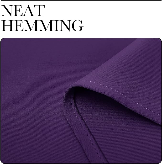 NICETOWN Blackout Curtain Blind for Bedroom, Single Panel, W42 x L45 inches, Royal Purple, Thermal Insulated Grommet Blackout Room Darkening Drape/Drapery