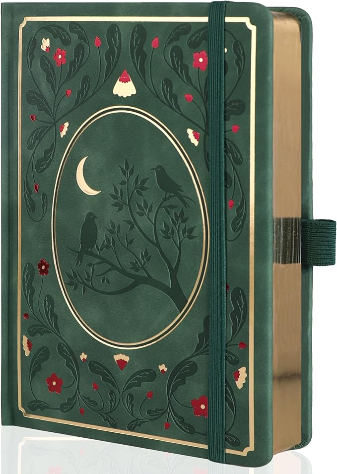 TIEFOSSI B5 Lined Journal, College Ruled Notebook for Women Men, Hardcover Notebooks for Writing Journaling, 100 GSM Thick Paper, 230 Numbered Pages with Golden Edges