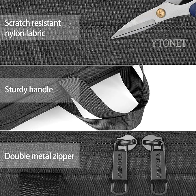 Ytonet Laptop Sleeve Case 16 Inch,TAS Laptop Cover with Handle，Black | Slim Water Resistant Protective Computer Carrying Case Compatible with MacBook Pro HP Dell Lenovo Asus Notebooks