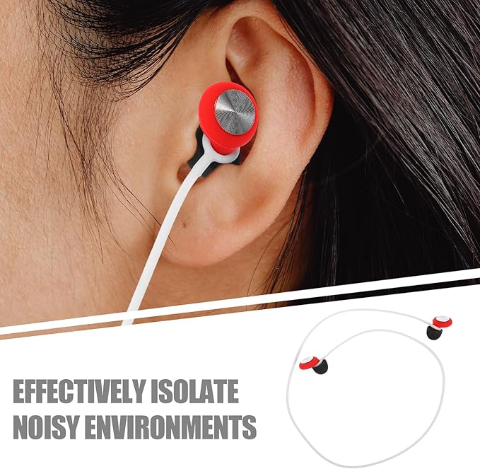 NOLITOY Reusable Soft Silicone and Noise Reduction Comfortable Hearing Protection for Studying Traveling Concerts and Work High-Efficiency Noise Cancelling for Focus and Sleep