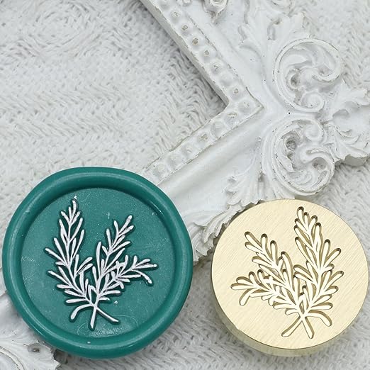 Eucalyptus Wax Seal Kit with 24 Colors WaxSealBeads 624pcs,Electric WaxSeal Warmer, Eucalyptus WaxSeal Stamp, SealingWax Spoon, WaxSealPen, Tweezer,Wax Seal Stamp kit (24C)