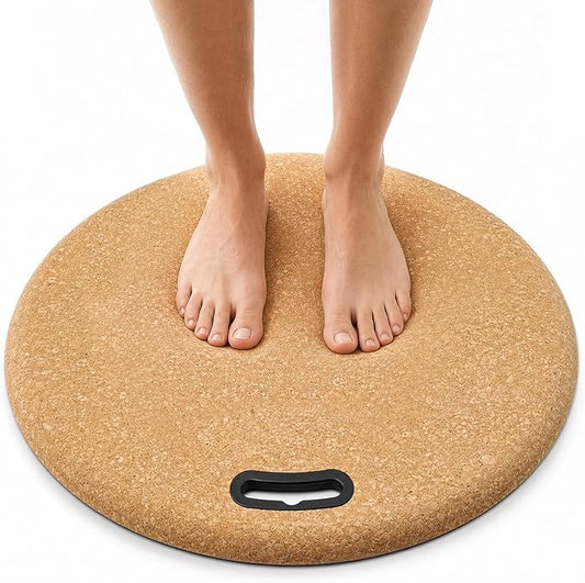 Rocalt Standing Desk Mat, Anti Fatigue Mat for Standing Work, Cushioned Cork Comfort Floor Mat for Office, Home Office, Kitchen Counter, Study Room, Soft Standing Pad with Handle