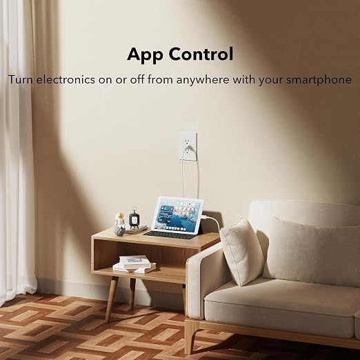 BN-LINK Smart Electrical Outlet with 2 Controlled Plugs and Type-C Charging, in-Wall Smart Wi-Fi Outlet with Voice and APP Remote Control, Compatible with Alexa and Google Assistant, 2.4GHz Wi-Fi Only