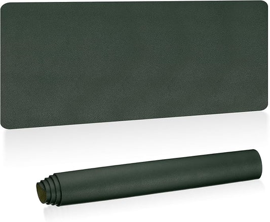 PATIKIL Desk Mat, 48x17 Non-Slip Waterproof PU Leather desk Pad, Dual Sided for Office & Home, Dark Green
