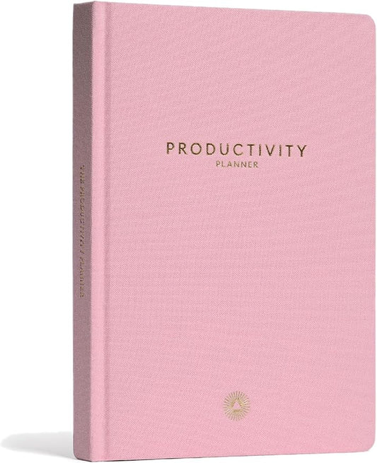 Intelligent Change - 3-Month Productivity Planner, Productivity Tools for Time-Management and Mindfulness, Daily To-Do List, A5 Undated Quarterly Planner (Pink)