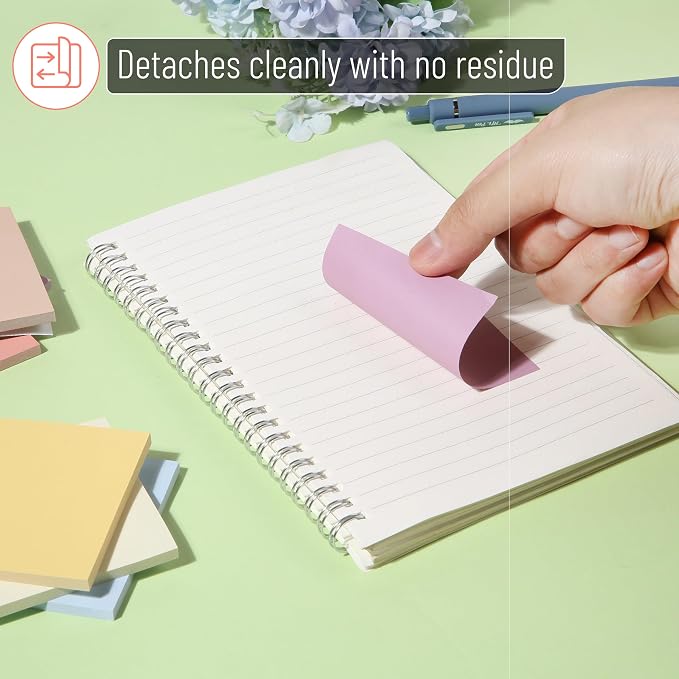 Mr. Pen- Sticky Notes, 3"x3", 12 Pads, 600 Sheets, Sunlit Sands | Sticky Notes Bulk, Self-Stick Note Pads, Perfect for Office, School, Home, Study & Organization