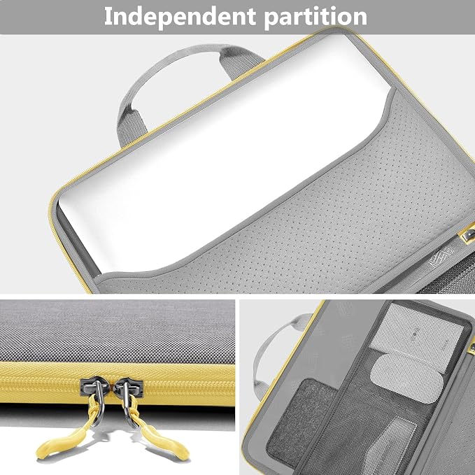 Hseok Laptop Sleeve 13-14 Inch Case Briefcase Compatible with MacBook Neo Pro 14 M5/M4/M3/M2/M1, All Models 13.3 Mac Air/Pro, XPS 13 14, Most Popular 13"-14" Notebooks,L01G01