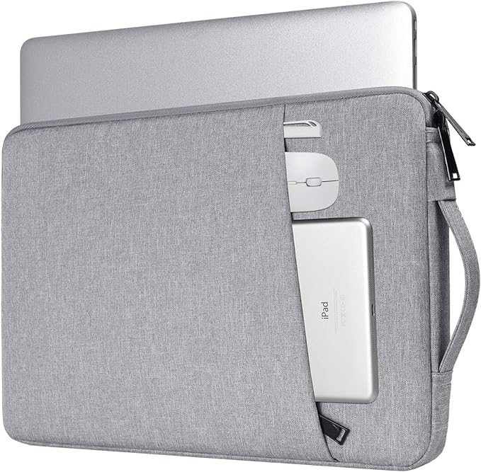 14 inch Laptop Case Sleeve for HP Omnibook 14/ Stream 14/ Chromebook/Elitebook, Lenovo Yoga/IdeaPad, Dell Inspiron Carrying Bag, Light Grey