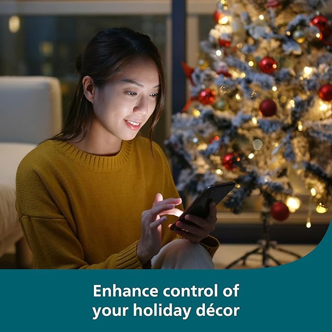 Philips Indoor Matter Smart Plug, WiFi, Works with Apple HomeKit, Alexa, Google Home & SmartThings (1 Pack)