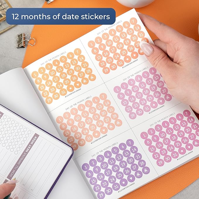 Planner Stickers by Clever Fox - 1,500+ Productivity, Budget, Fitness, Mom, Student, Classic, Number, Holiday Stickers for Your Monthly, Weekly & Daily Planner, Calendar or Journal (Classic Pack)