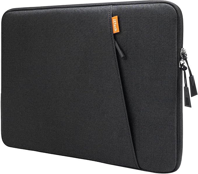 JETech Laptop Sleeve for MacBook Neo (A18 Pro), 14-InchMacBook Air/Pro, MacBook Pro M1-M5 2021-2026, Waterproof Bag Case with Pocket, Compatible with 14 Inch Notebook (Black)