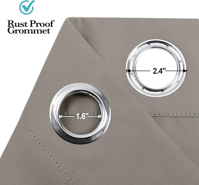 RYB HOME Temporary Doorway Curtains Blackout Privacy Room Divider Curtains Portable Drapes for Closet Wall Panel for Bedroom Living Room Dining Basement Window, W 60 x L 84 inches, Sand