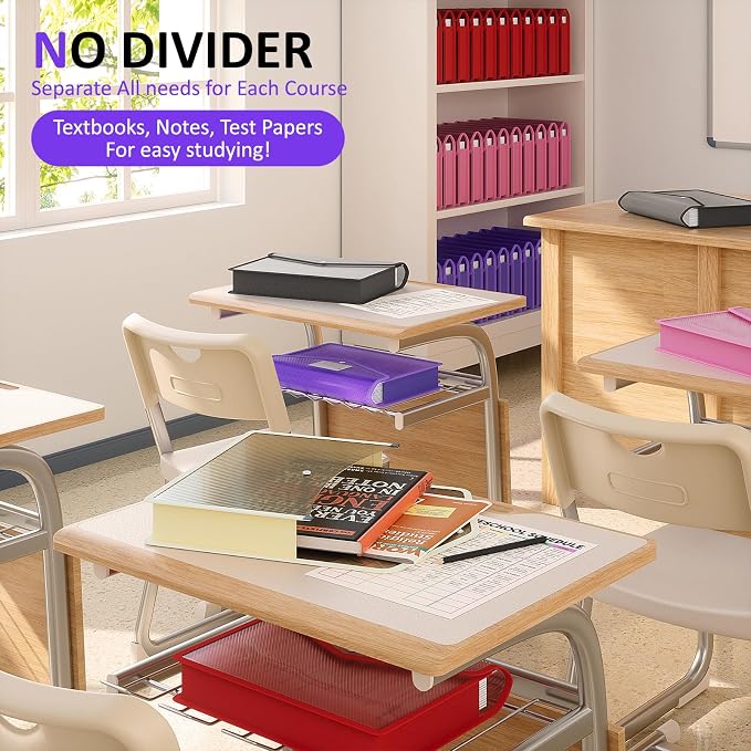 ThinkTex Plastic Expanding File Folder, Transparent envelopes with Snap Closure,No Dividers,Large Capacity,Document Organizer for Receipts, Bills&Taxes,Letter/A4 Size for School/Office/Home-10 Pack