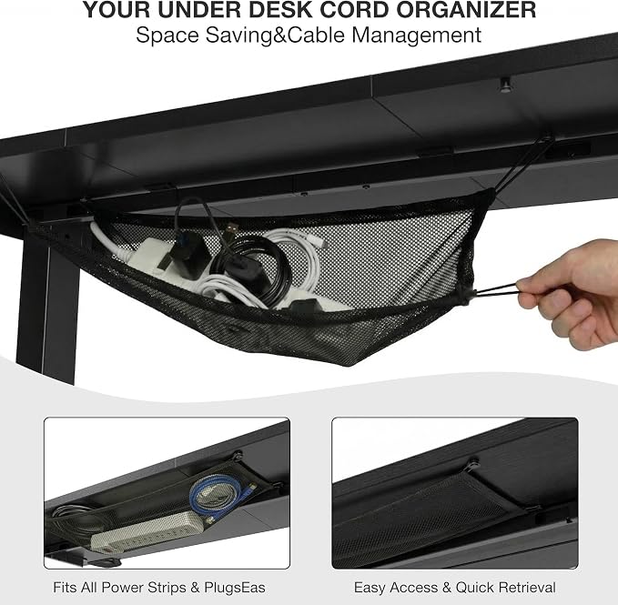 Acrolix Electric Standing Desk, Height Adjustable Home Office Desk with Memory Presets & Cable Management,Black Sit Stand Desk for Work from Home, Ergonomic Computer Desk (40" x 24")