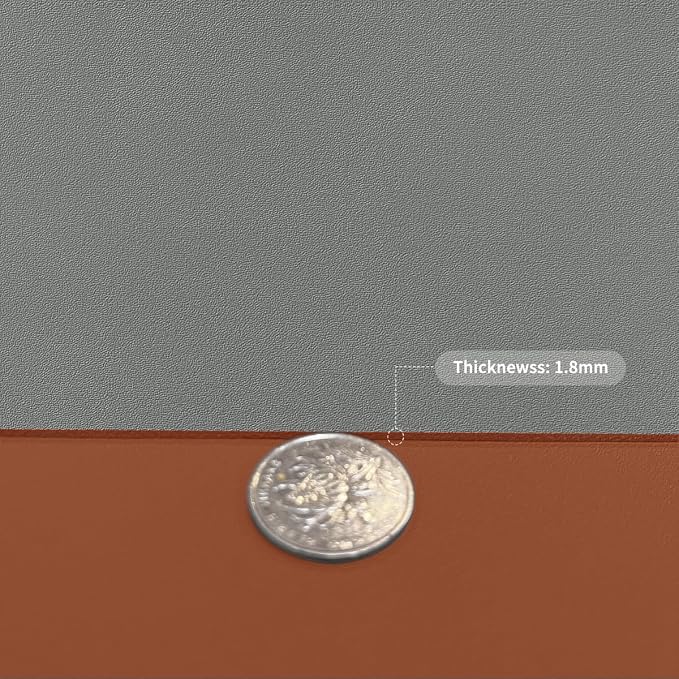 Large Desk Mat - 18x72 Inch Waterproof Easy to Clean Can Conceal Flaws Protector The Table Top from Scratches Used for Coffee Table Office Table Dresser(Brown+Gray 18x72)