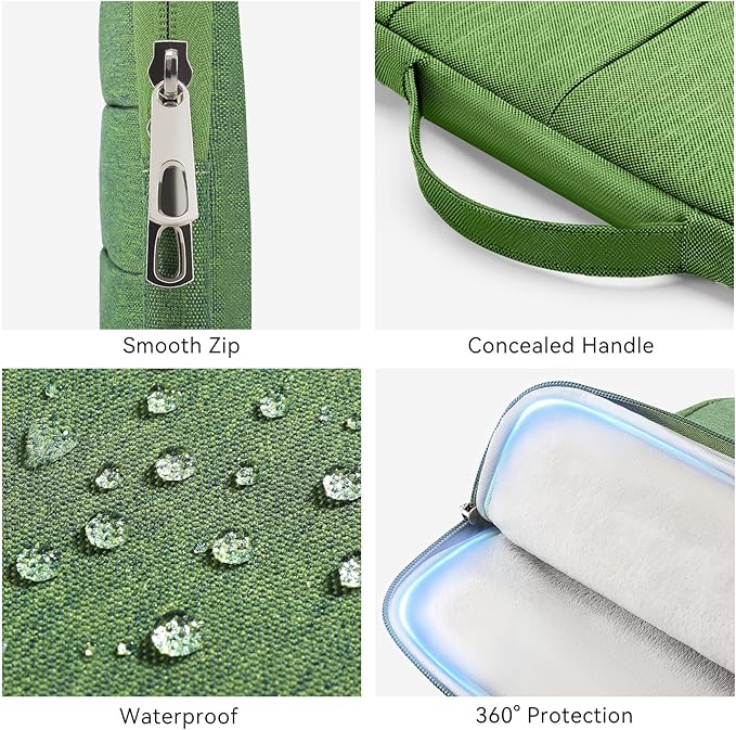 Omnpak for 13.6 inch MacBook Air Case Sleeve Compatible with 13 inch New MacBook Air M5/MacBook Neo A18 Pro, 13-14" MacBook Air/Pro M5/M4/M3/M2/M1, Water Repellent Laptop Case with Handle