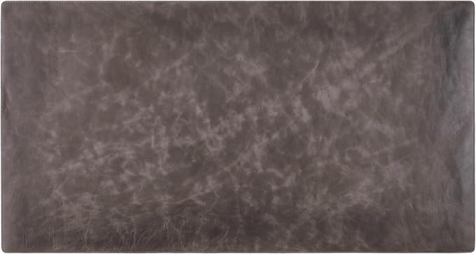 Genuine Leather Desk Mat - Executive Real Leather Desk Pad - Large (18 3/4" X 35 3/4") | Non-Slip Desk Blotter