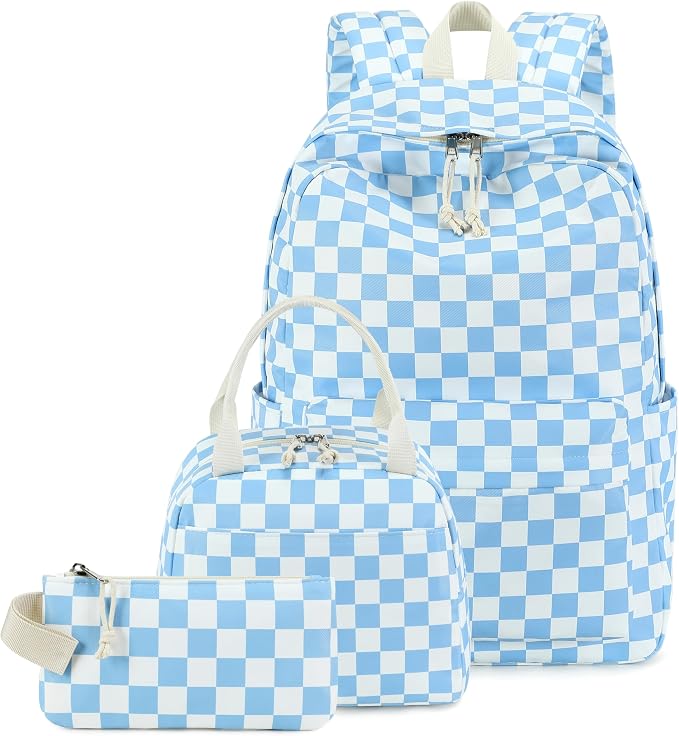 LEDAOU Backpack for Girls School Bag Kids Bookbag Teen Backpack Set Daypack with Lunch Bag and Pencil Case | Kids