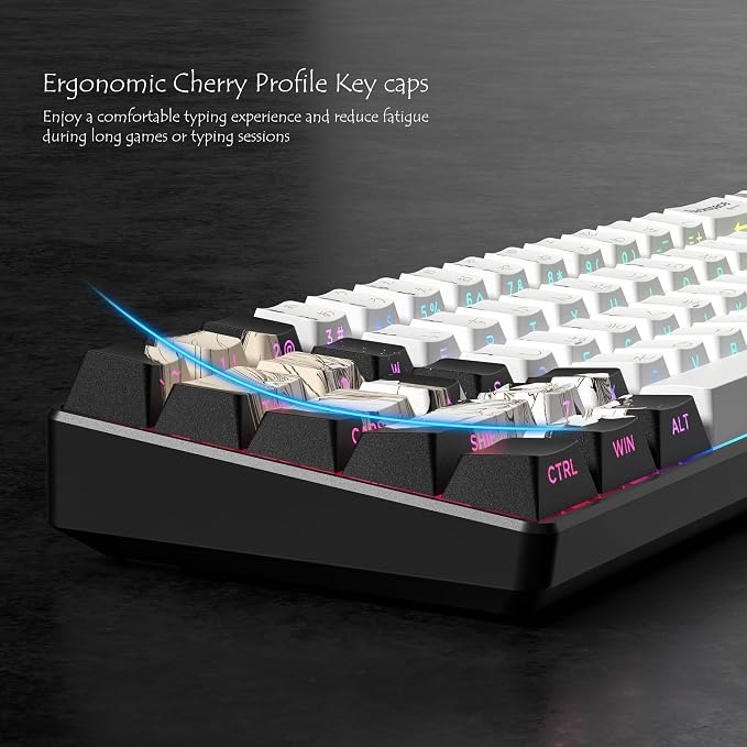 Rainy Japanese Anime Keycaps 60 65 75 100 Percent,Cherry Keycaps130 Keys PBT Dye Sublimation Custom Keycaps Set for Mechanical Keyboard 61/64/75/84/87/104/108 Layout with Key Pulle (Black)