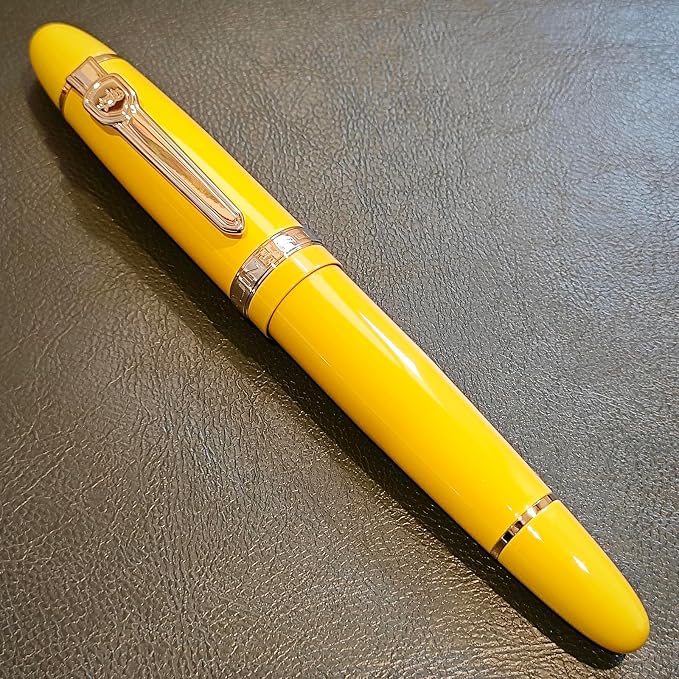 JH159 Rollerball and Ballpoint Pens (Yellow+Gold Clip)